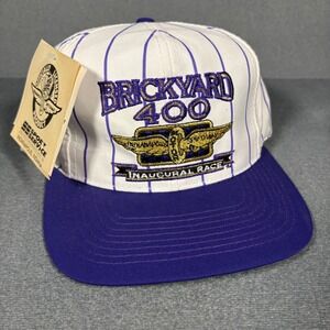 Vintage Brickyard 400 Inaugural Race Purple Pinstripe Snapback OS Hat